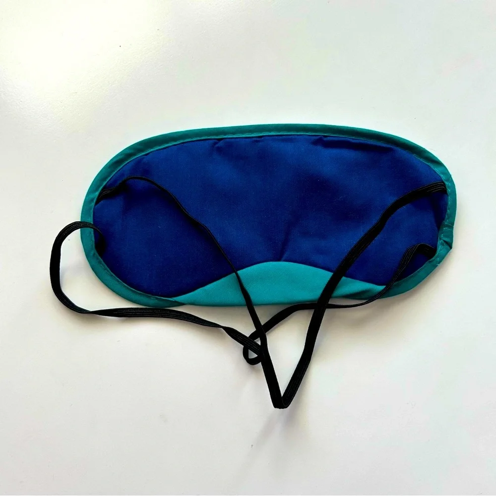 NWT Navy Blue and Teal Sleep Eye Mask Cover